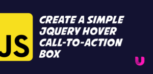 Create a simple jquery hover call to action box