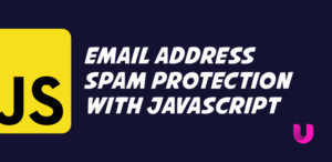 Email address spam protection with javascript